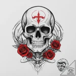 Tattoo sketch skeleton, concept art for tatto… – tattoo sketch (№1756201549_0, 26.08.2025 09:45) — tattoovalue.net