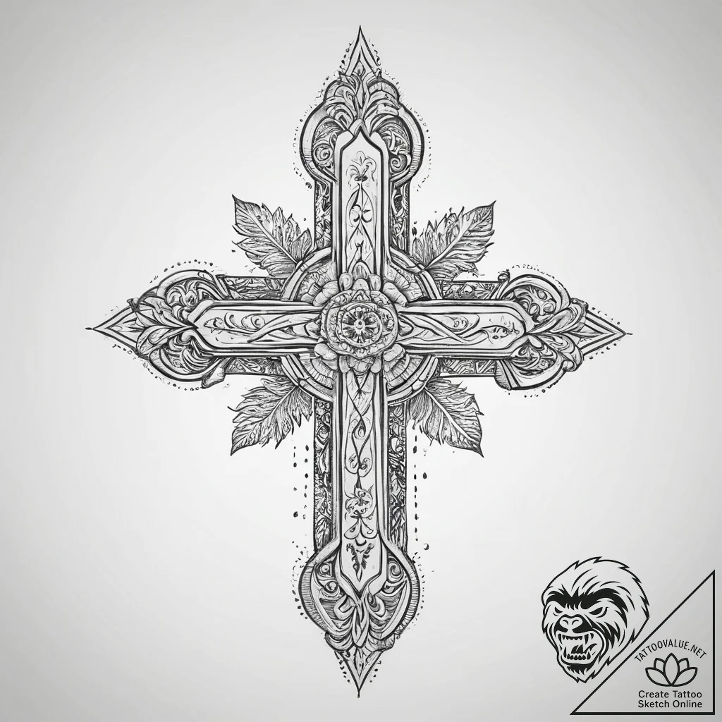 Tattoo sketch mirage, tattoo line art, sepia... - tattoo sketch (№1756202746_0, 26.08.2025 10:05) — tattoovalue.net