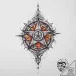 Tattoo sketch backpack with a star, concept a… – tattoo sketch (№1756203746_0, 26.08.2025 10:22) — tattoovalue.net