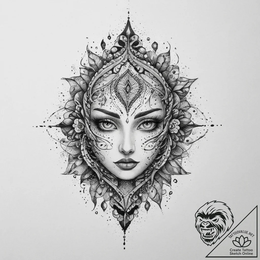 Tattoo sketch puzzle, artistic tattoo sketch,... - tattoo sketch (№1756204964_0, 26.08.2025 10:42) — tattoovalue.net