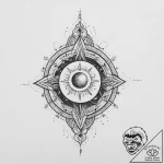 Tattoo sketch cosmic essence, ink illustratio… – tattoo sketch (№1756206969_0, 26.08.2025 11:16) — tattoovalue.net