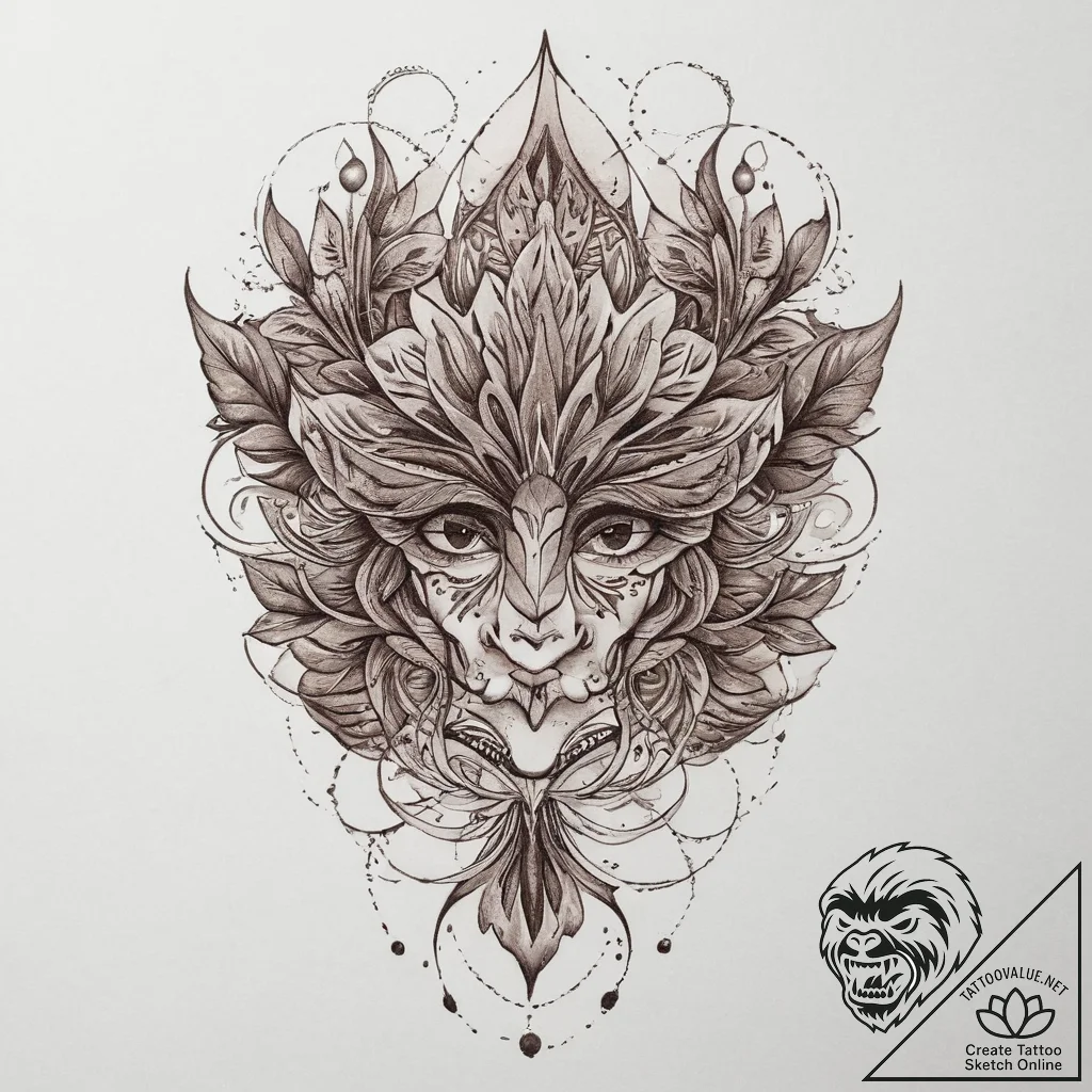Tattoo sketch loop, concept art for tattoo, s... - tattoo sketch (№1756207765_0, 26.08.2025 11:29) — tattoovalue.net