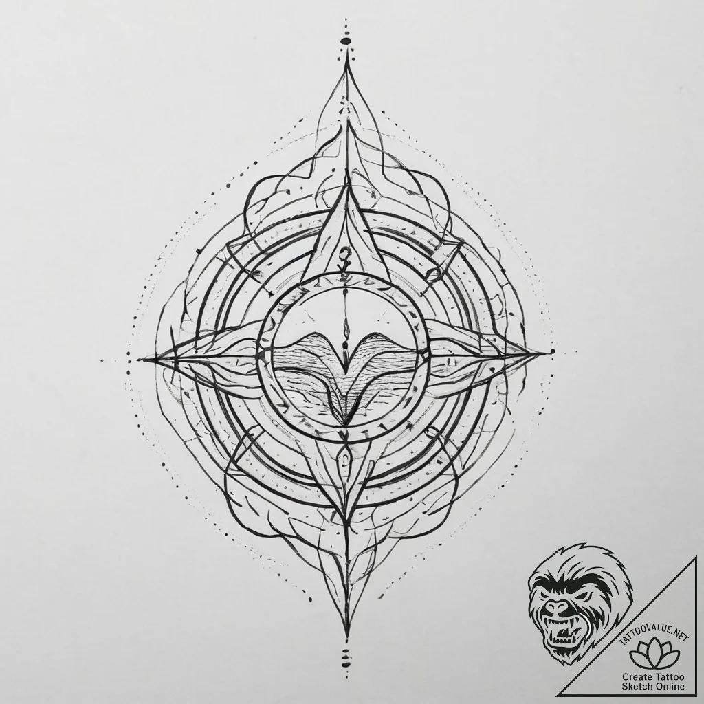 Tattoo sketch aura, artistic tattoo sketch, c... - tattoo sketch (№1756208367_0, 26.08.2025 11:39) — tattoovalue.net