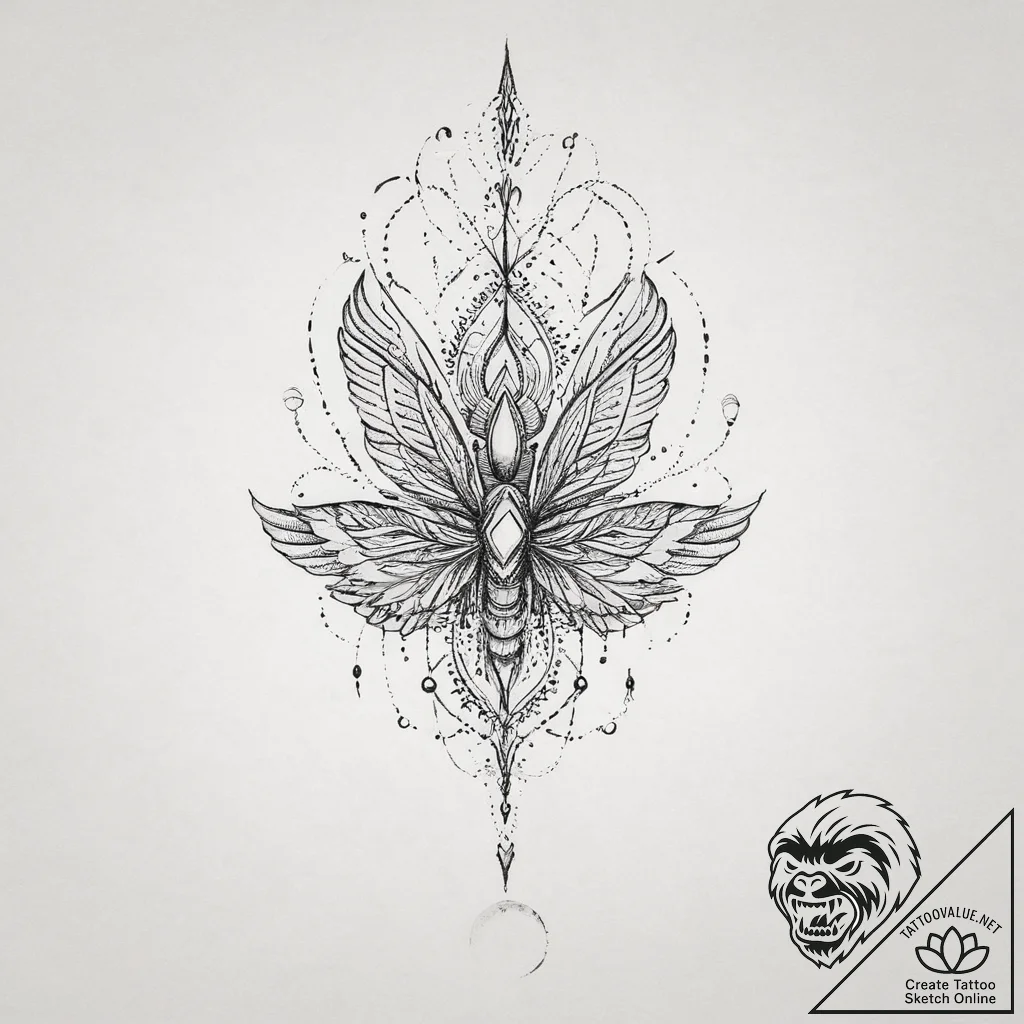 Tattoo sketch copy, tattoo line art, fine lin... - tattoo sketch (№1756211568_0, 26.08.2025 12:32) — tattoovalue.net