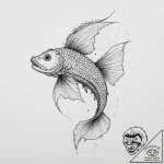 Tattoo sketch dragonfish, tattoo drawing outl… – tattoo sketch (№1756212973_0, 26.08.2025 12:56) — tattoovalue.net