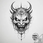 Tattoo sketch nightmare – tattoo sketch (№1756218207_0, 26.08.2025 14:23) — tattoovalue.net