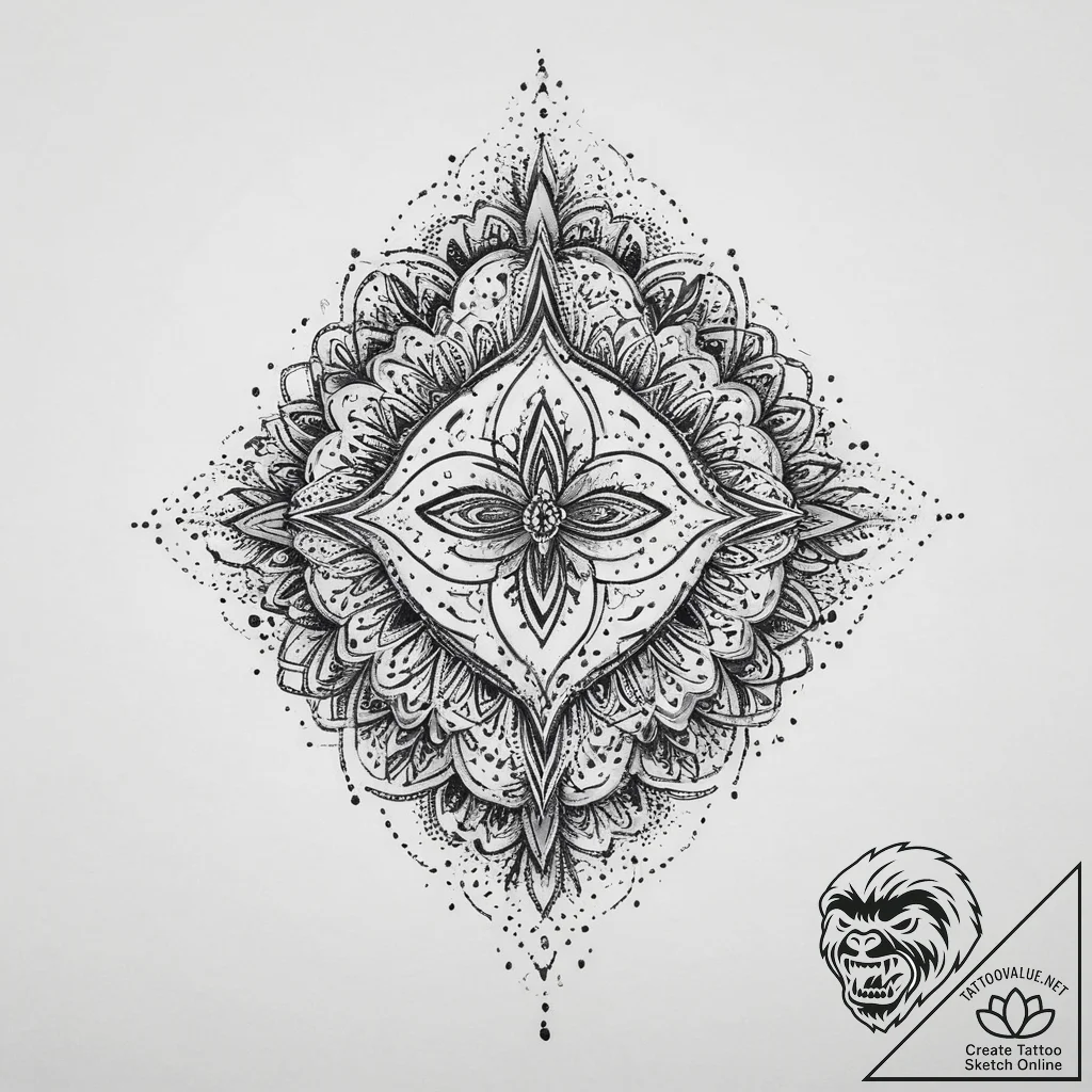 Tattoo sketch aura, artistic tattoo sketch, d... - tattoo sketch (№1756219007_0, 26.08.2025 14:36) — tattoovalue.net
