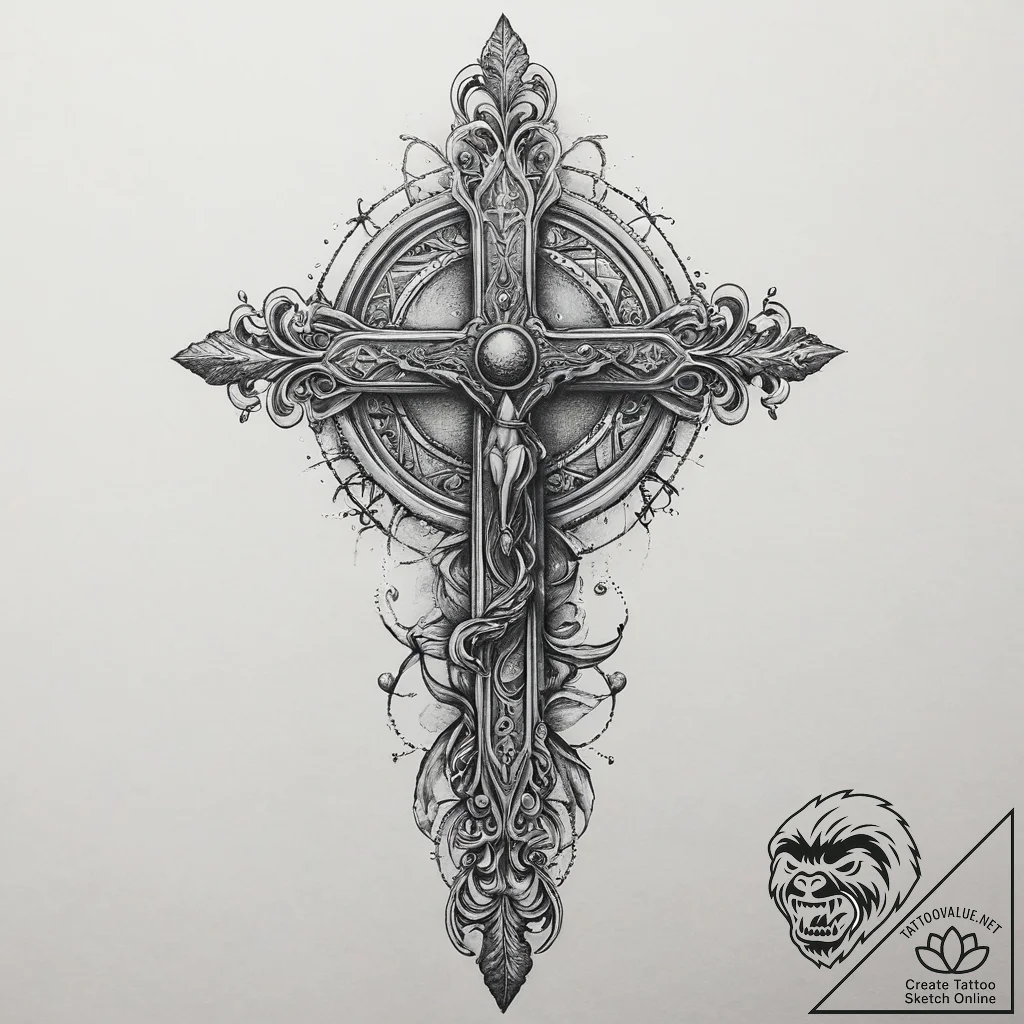 Mythological & magical, concept art for tatto... - tattoo sketch (№1756220213_0, 26.08.2025 14:56) — tattoovalue.net