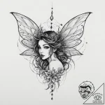 Tattoo sketch fairy tattoo, concept art for t… – tattoo sketch (№1756220813_0, 26.08.2025 15:06) — tattoovalue.net