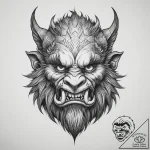 Tattoo sketch bugbear – tattoo sketch (№1756221423_0, 26.08.2025 15:17) — tattoovalue.net