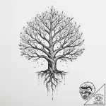 Tattoo sketch cosmic root – tattoo sketch (№1756222233_0, 26.08.2025 15:30) — tattoovalue.net