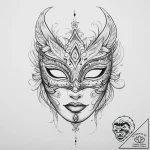 Tattoo sketch masquerade mask tattoo, tattoo… – tattoo sketch (№1756222635_0, 26.08.2025 15:37) — tattoovalue.net