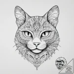 Tattoo sketch узор в виде кошки с узорами, in… – tattoo sketch (№1756222833_0, 26.08.2025 15:40) — tattoovalue.net