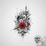 Tattoo sketch feeling, tattoo line art, trash… – tattoo sketch (№1756223630_0, 26.08.2025 15:53) — tattoovalue.net