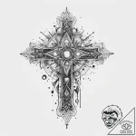 Tattoo sketch cosmic essence, concept art for… – tattoo sketch (№1756226649_0, 26.08.2025 16:44) — tattoovalue.net