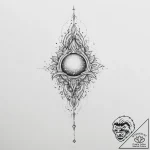 Tattoo sketch cosmic fount, artistic tattoo s… – tattoo sketch (№1756228053_0, 26.08.2025 17:07) — tattoovalue.net