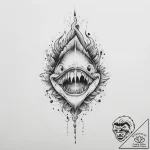 Tattoo sketch wahoo, concept art for tattoo,… – tattoo sketch (№1756229654_0, 26.08.2025 17:34) — tattoovalue.net