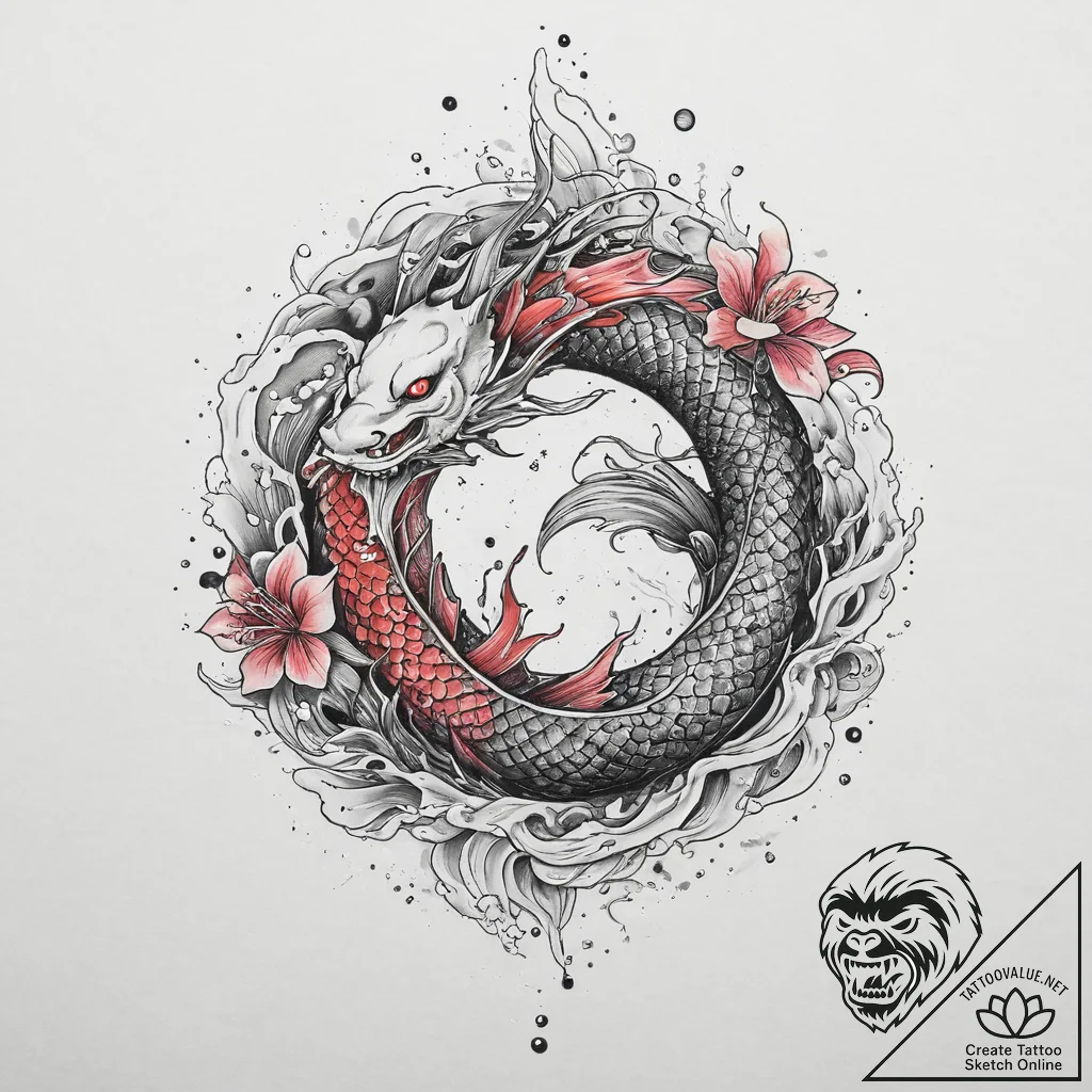 Tattoo sketch cosmic land, ink illustration f... - tattoo sketch (№1756230247_0, 26.08.2025 17:44) — tattoovalue.net