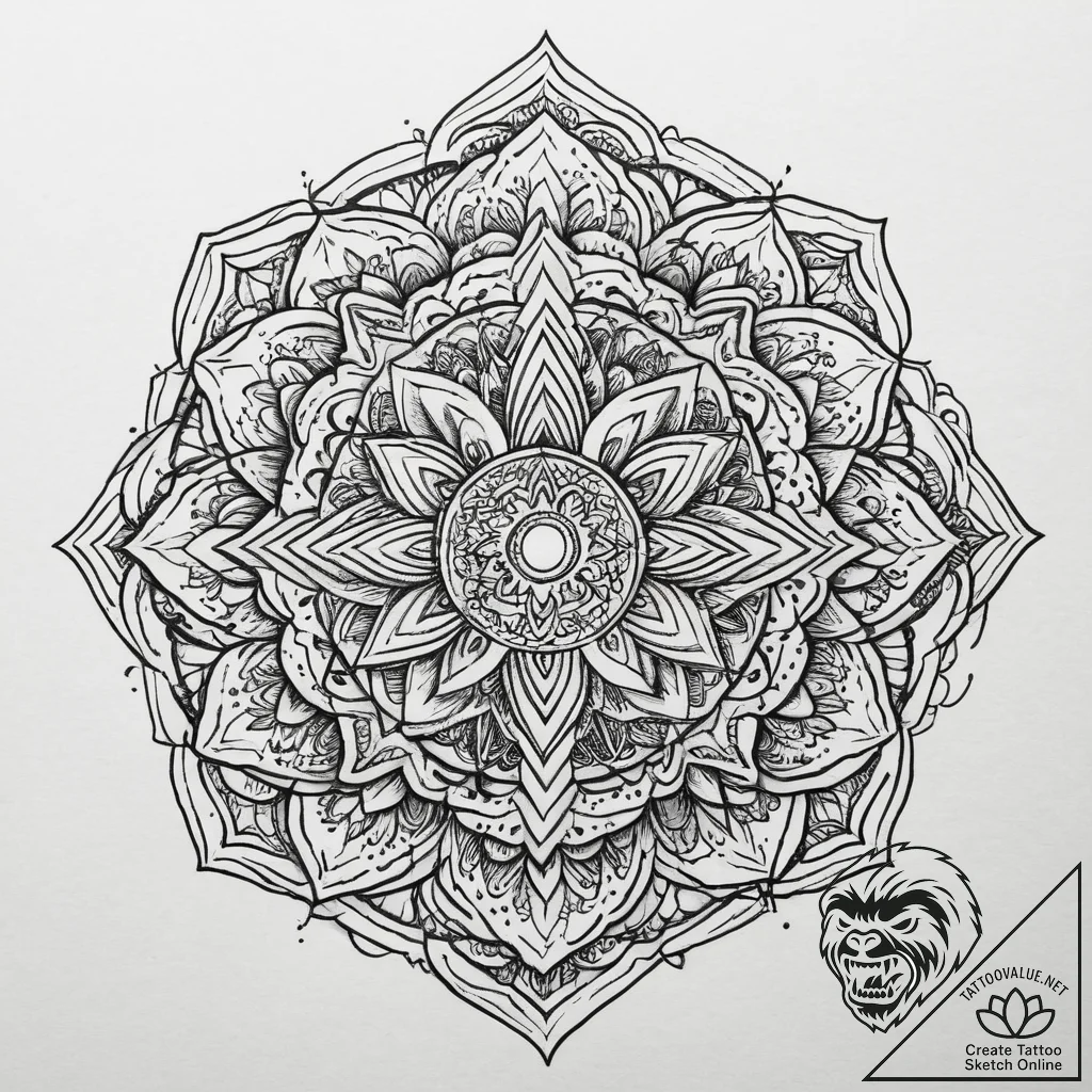 Tattoo sketch nature, concept art for tattoo,... - tattoo sketch (№1756231047_0, 26.08.2025 17:57) — tattoovalue.net
