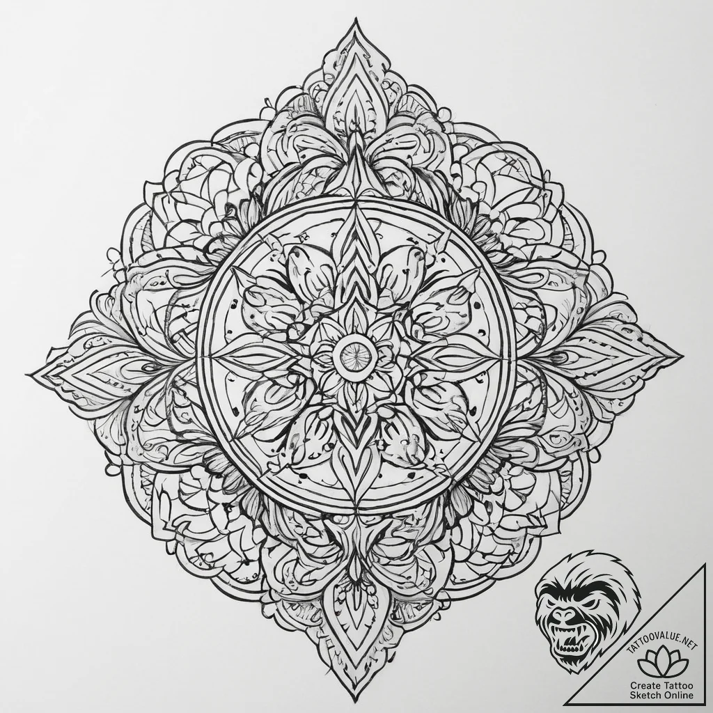 Tattoo sketch calligraphy a piece of parchmen... - tattoo sketch (№1756231251_0, 26.08.2025 18:00) — tattoovalue.net