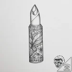 Tattoo sketch lipstick tattoo – tattoo sketch (№1756233648_0, 26.08.2025 18:40) — tattoovalue.net