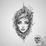Tattoo sketch makeup tattoo, ink illustration… – tattoo sketch (№1756234047_0, 26.08.2025 18:47) — tattoovalue.net