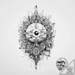 Tattoo sketch cosmic essence, concept art for… – tattoo sketch (№1756235046_0, 26.08.2025 19:04) — tattoovalue.net