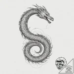 Tattoo sketch sea serpent, ink illustration f… – tattoo sketch (№1756235242_0, 26.08.2025 19:07) — tattoovalue.net