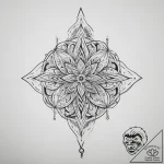 Tattoo sketch pink, tattoo line art, on a cle… – tattoo sketch (№1756236439_0, 26.08.2025 19:27) — tattoovalue.net