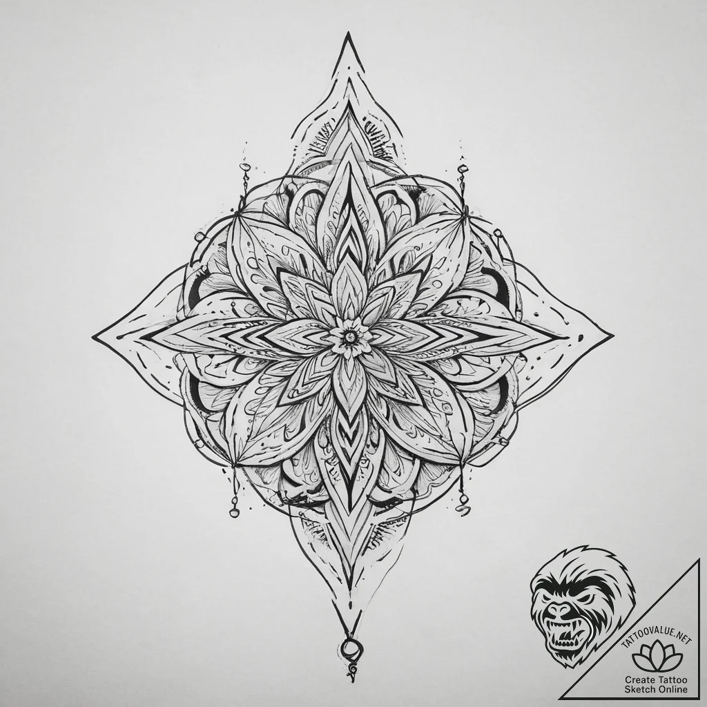 Tattoo sketch pink, tattoo line art, on a cle... - tattoo sketch (№1756236439_0, 26.08.2025 19:27) — tattoovalue.net