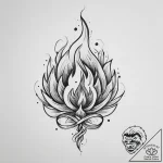 Tattoo sketch fire – tattoo sketch (№1756236638_0, 26.08.2025 19:30) — tattoovalue.net
