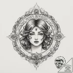 Tattoo sketch aasimar halo, artistic tattoo s… – tattoo sketch (№1756237428_0, 26.08.2025 19:43) — tattoovalue.net