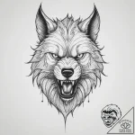 Tattoo sketch werewolf, ink illustration for… – tattoo sketch (№1756237626_0, 26.08.2025 19:47) — tattoovalue.net