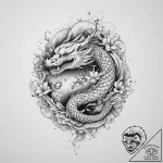Tattoo sketch cosmic story, ink illustration… – tattoo sketch (№1756239011_0, 26.08.2025 20:10) — tattoovalue.net