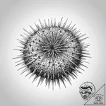 Tattoo sketch sea urchin, concept art for tat… – tattoo sketch (№1756239604_0, 26.08.2025 20:20) — tattoovalue.net