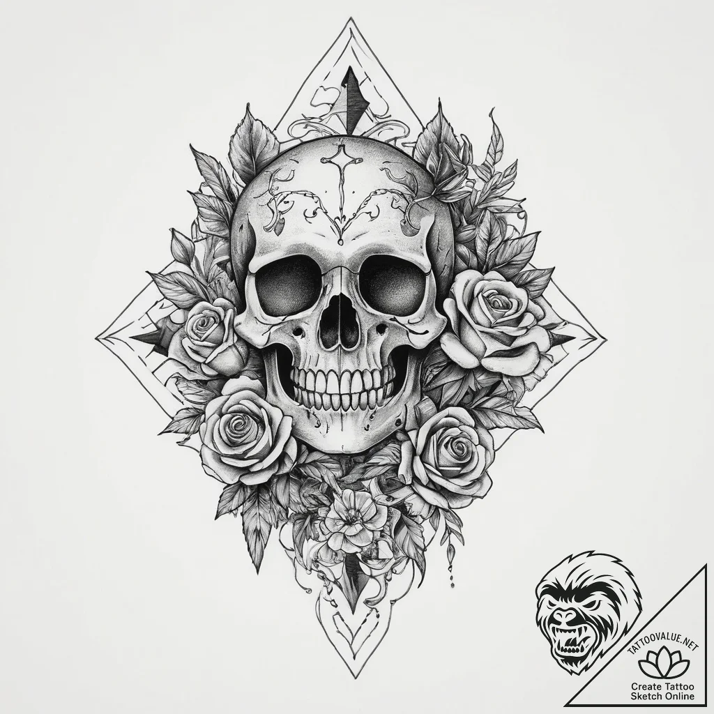 Tattoo sketch cosmic tale, concept art for ta... - tattoo sketch (№1756241001_0, 26.08.2025 20:43) — tattoovalue.net