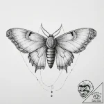 Tattoo sketch io moth, artistic tattoo sketch… – tattoo sketch (№1756241791_0, 26.08.2025 20:56) — tattoovalue.net