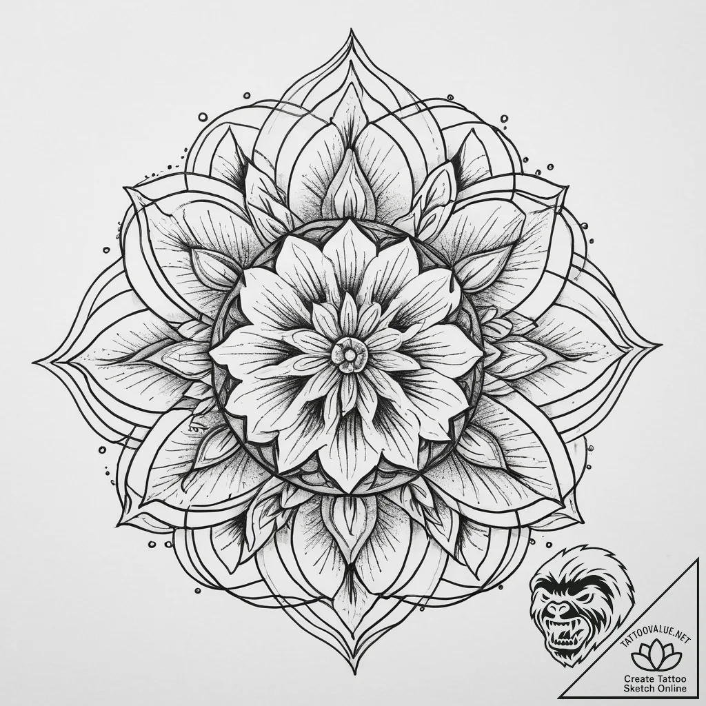 Tattoo sketch comfrey flower, ink illustratio... - tattoo sketch (№1756244570_0, 26.08.2025 21:42) — tattoovalue.net