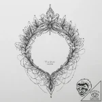Tattoo sketch tiara, tattoo flash sheet desig… – tattoo sketch (№1756248339_0, 26.08.2025 22:45) — tattoovalue.net