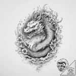 Tattoo sketch ember, tattoo line art, on a cl… – tattoo sketch (№1756248538_0, 26.08.2025 22:48) — tattoovalue.net