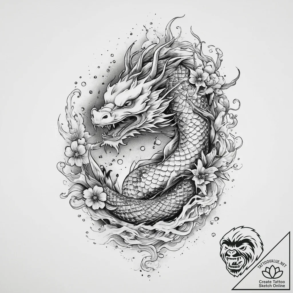 Tattoo sketch ember, tattoo line art, on a cl... - tattoo sketch (№1756248538_0, 26.08.2025 22:48) — tattoovalue.net