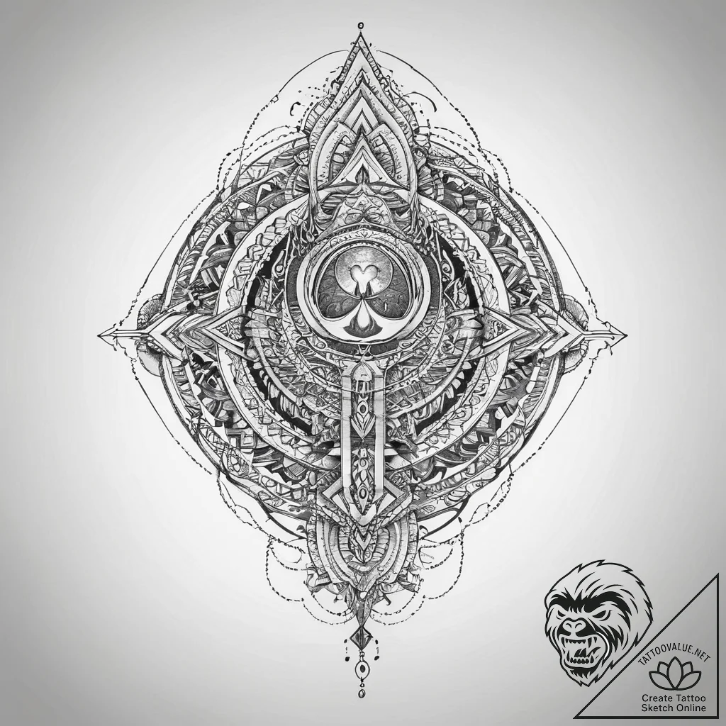 Tattoo sketch soldier with a key, artistic ta... - tattoo sketch (№1756250341_0, 26.08.2025 23:19) — tattoovalue.net