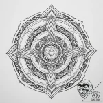 Tattoo sketch cosmic earth, concept art for t… – tattoo sketch (№1756251350_0, 26.08.2025 23:35) — tattoovalue.net