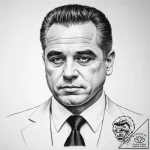Tattoo sketch john gotti with a suit – tattoo sketch (№1756253719_0, 27.08.2025 00:15) — tattoovalue.net
