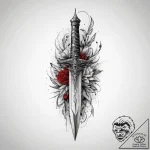 Tattoo sketch dagger, artistic tattoo sketch,… – tattoo sketch (№1756253915_0, 27.08.2025 00:18) — tattoovalue.net