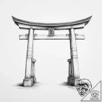 Tattoo sketch shinto torii gate, concept art… – tattoo sketch (№1756254903_0, 27.08.2025 00:35) — tattoovalue.net