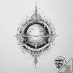 Tattoo sketch cosmic kingdom, tattoo drawing… – tattoo sketch (№1756255298_0, 27.08.2025 00:41) — tattoovalue.net