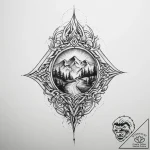 Tattoo sketch road – tattoo sketch (№1756255495_0, 27.08.2025 00:44) — tattoovalue.net