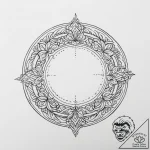 Tattoo sketch circle – tattoo sketch (№1756256878_0, 27.08.2025 01:07) — tattoovalue.net