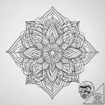 Tattoo sketch star jasmine, ink illustration… – tattoo sketch (№1756257667_0, 27.08.2025 01:21) — tattoovalue.net